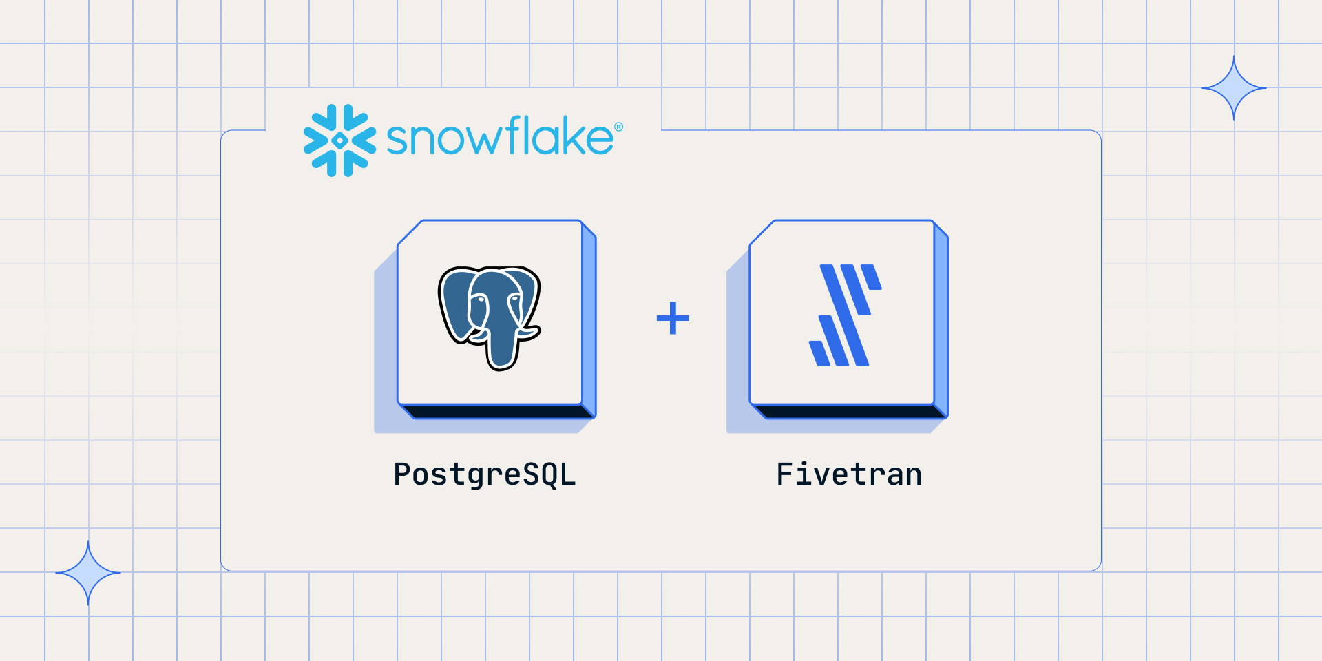 The easy button for replicating PostgreSQL data into Snowflake