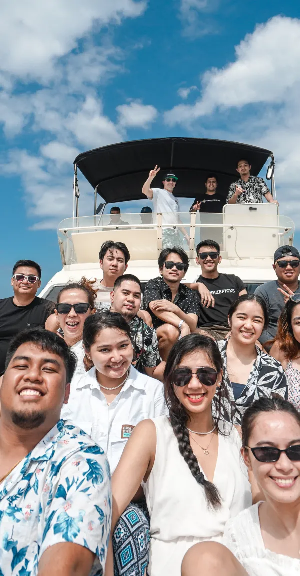 prizepicks staff on boat