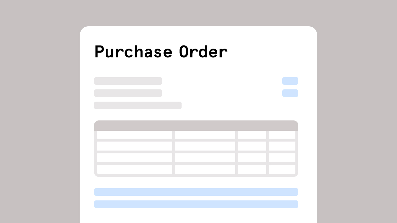 What is a purchase order (PO)?