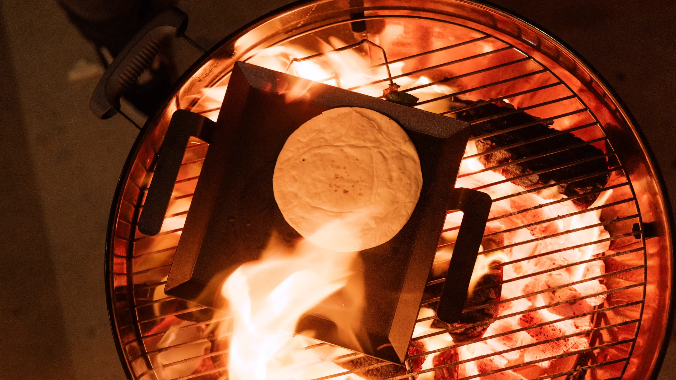 half griddle on bbq grill