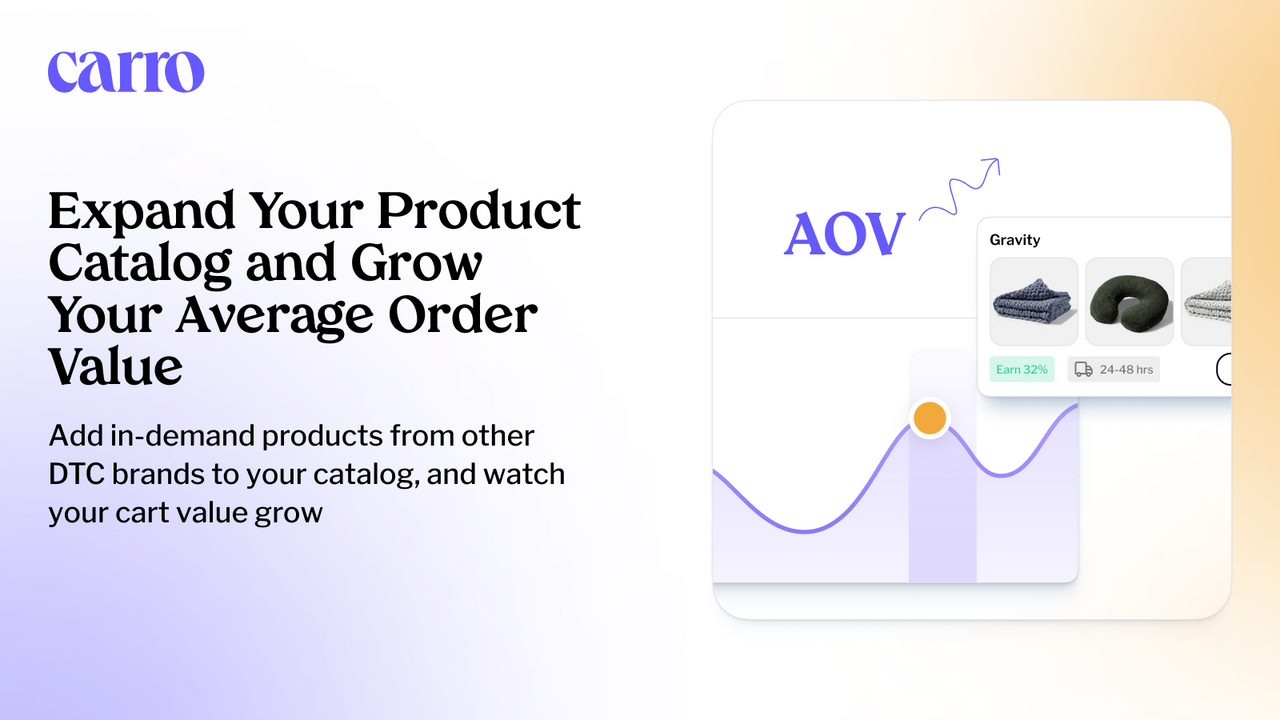 Expand your product catalog, increase AOV and LTV