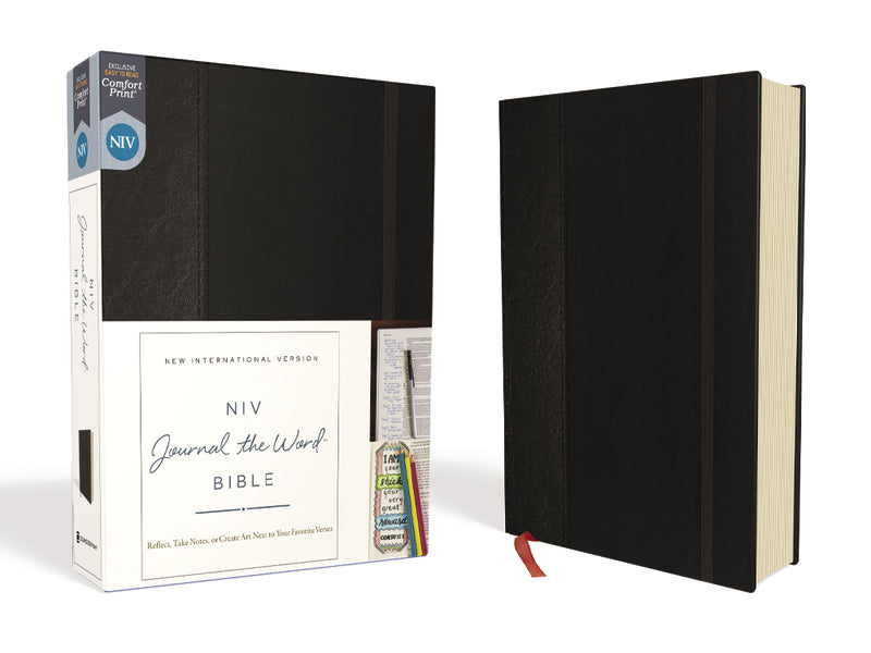 NIV, Journal the Word Bible, Red Letter, Comfort Print: Reflect, Take Notes, or Create Art Next to Your Favorite Verses