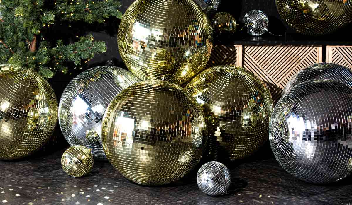 A pile of disco balls showing the trendy craft