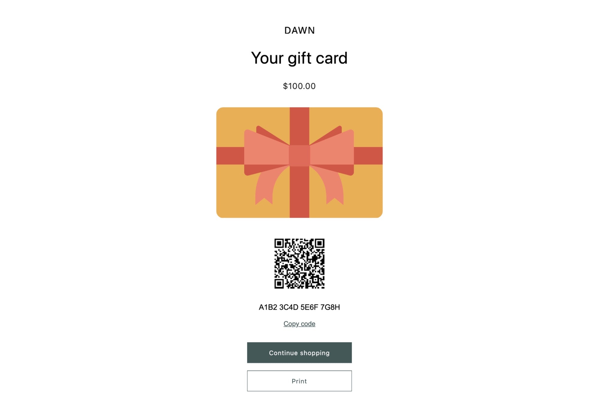 Egift card