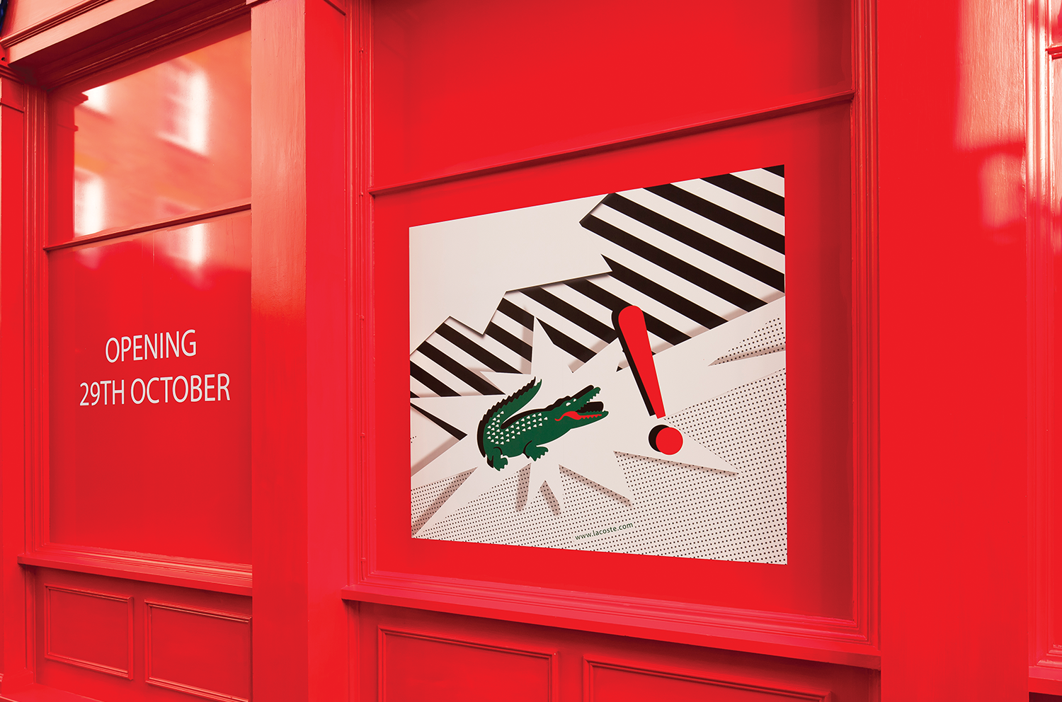 Photo of Lacoste window display