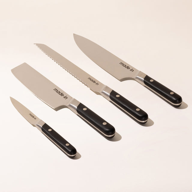 knife set 4 piece black