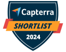 badge 2024 capterra shortlist