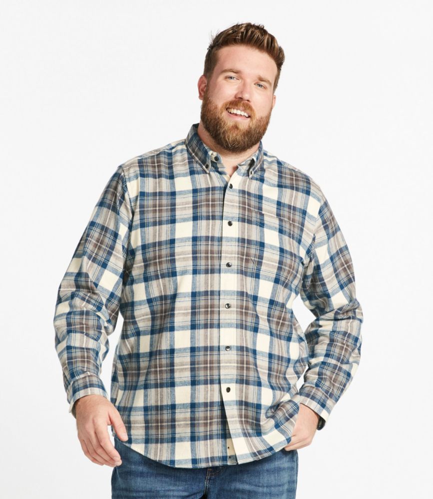 Men's Scotch Plaid Flannel Shirt, Traditional Fit, Princess Mary, small image number 4