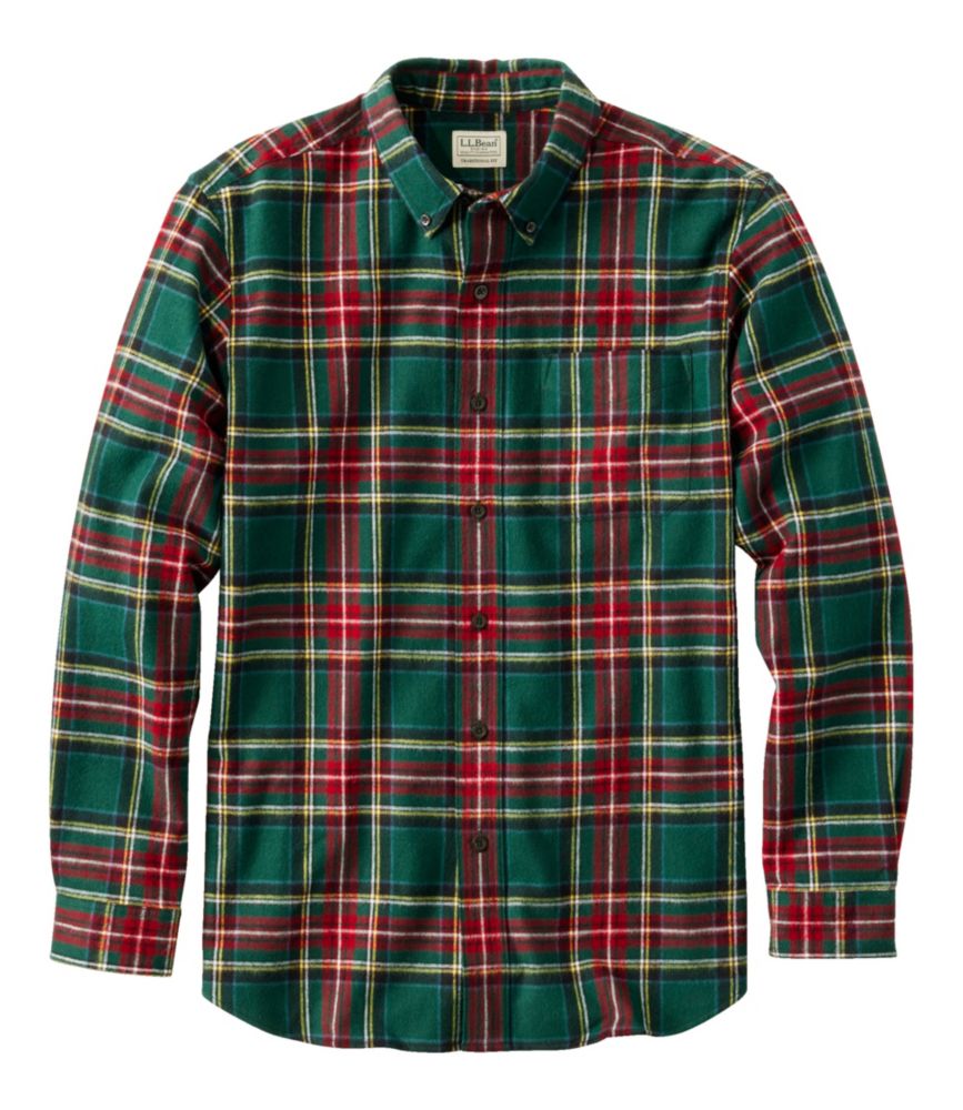 Men's Scotch Plaid Flannel Shirt, Traditional Fit, Princess Mary, small image number 1