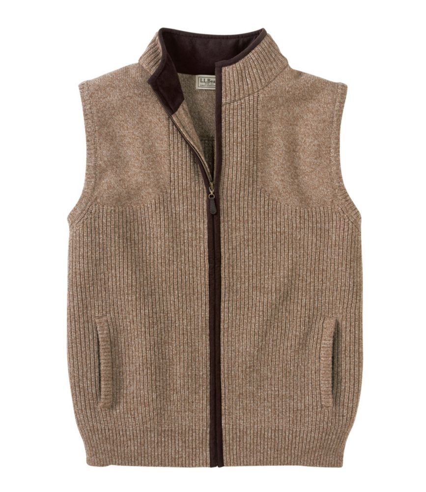 Men's Waterfowl Sweater Vest, Sable, small image number 1