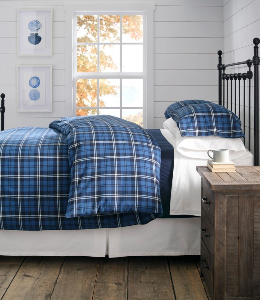 Heritage Chamois Flannel Sheet Collection, Plaid, Medium Gray Plaid, small image number 2