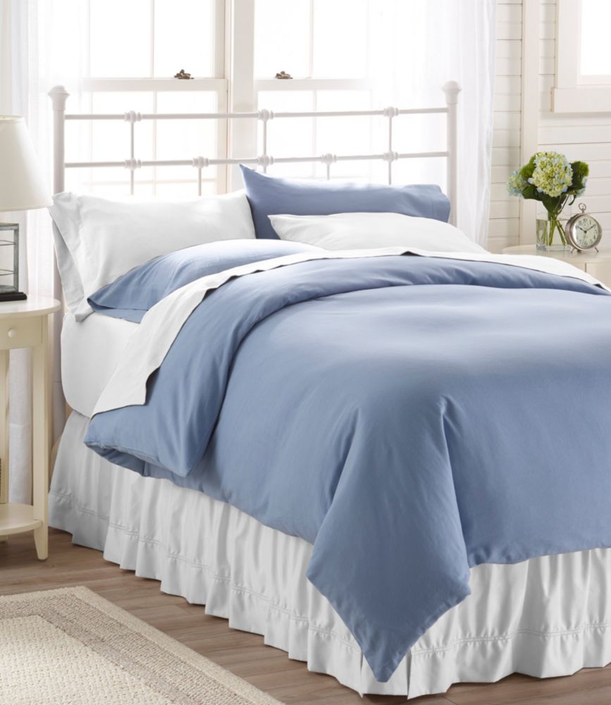 Ultrasoft Comfort Flannel Sheet, Flat, Bay Blue, small image number 2