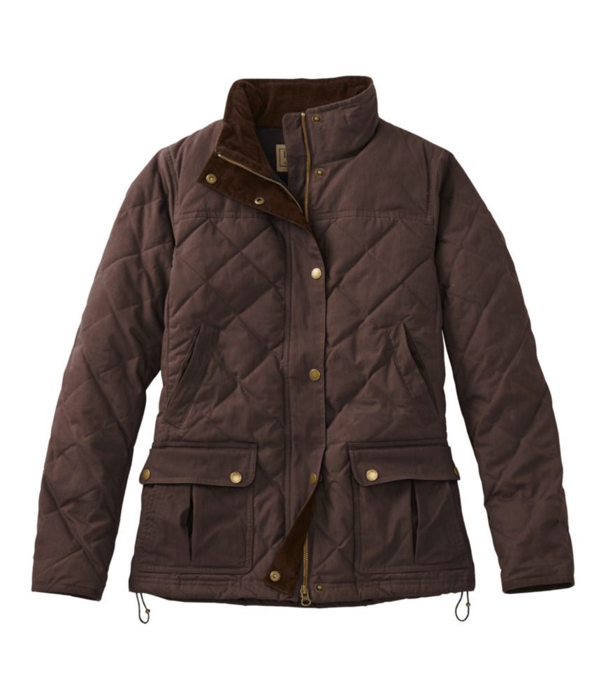 Women's L.L.Bean Upcountry Waxed-Cotton Down Jacket