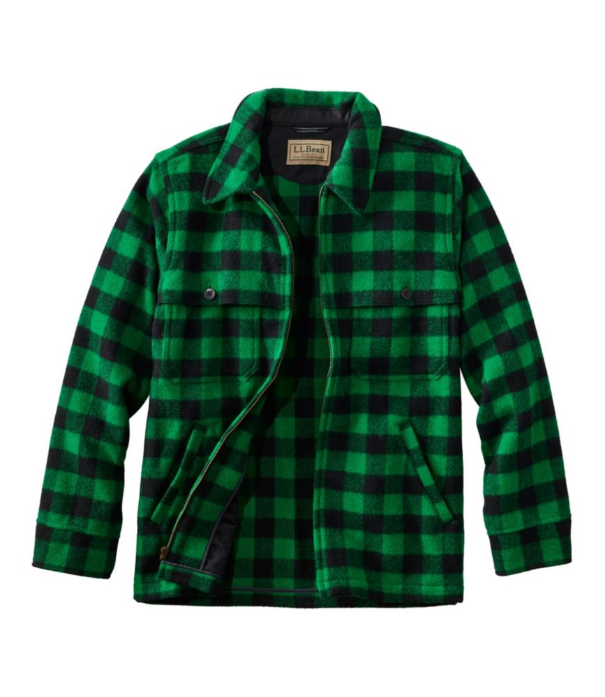 Men's Maine Guide Zip-Front Jac-Shirt, Plaid, Malone, small image number 4