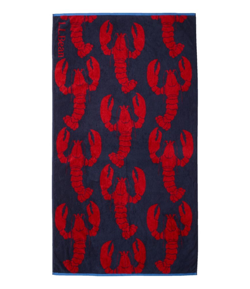 Seaside Beach Towel, Lobsters