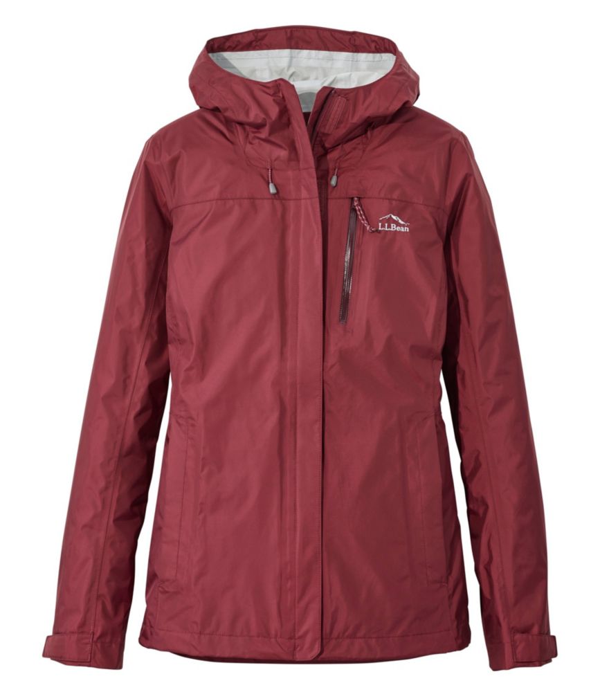 Women's Trail Model Rain Jacket, Burgundy, small image number 1