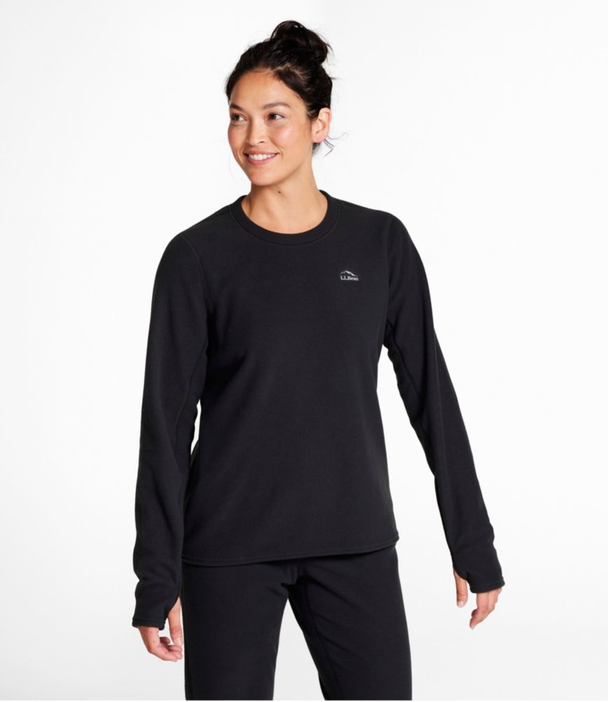 Women's L.L.Bean Fleece Base Layer Crew, Long-Sleeve