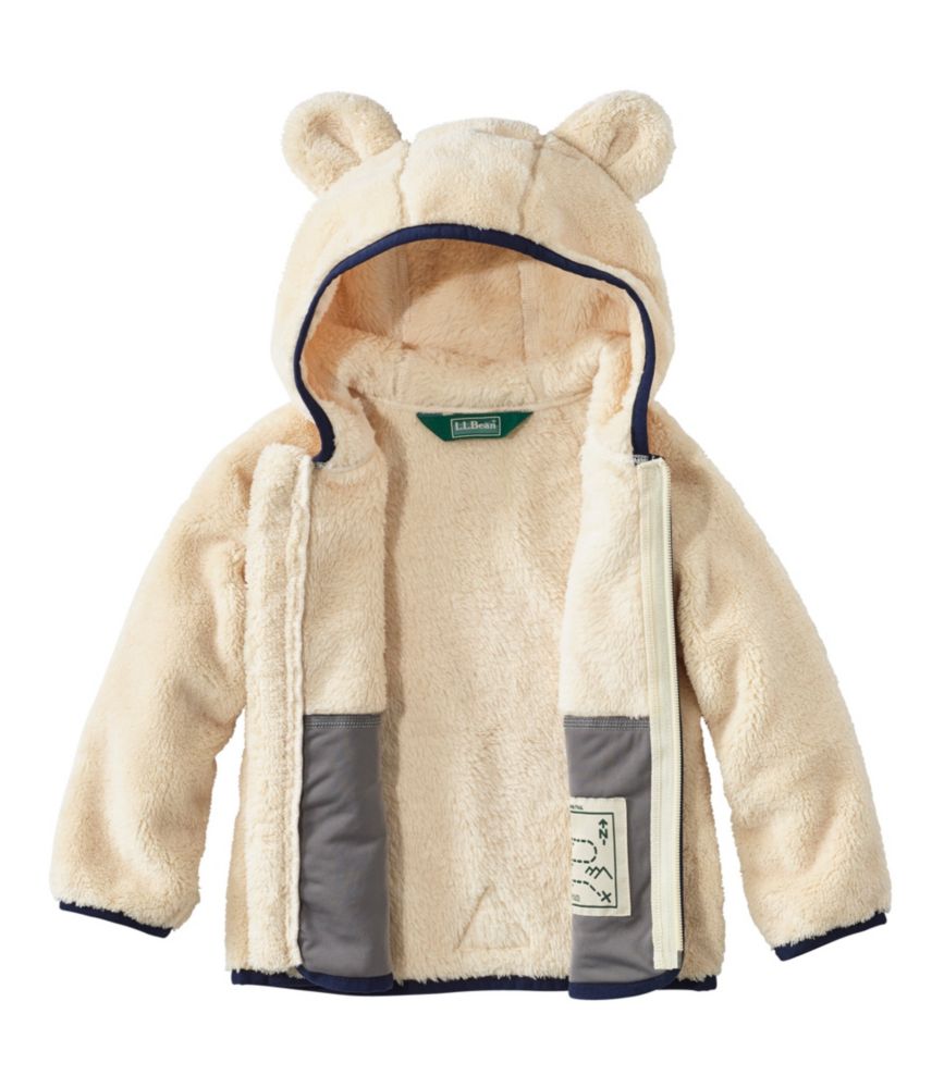 Infants' and Toddlers' L.L.Bean Hi-Pile Fleece Jacket, Natural, small image number 5