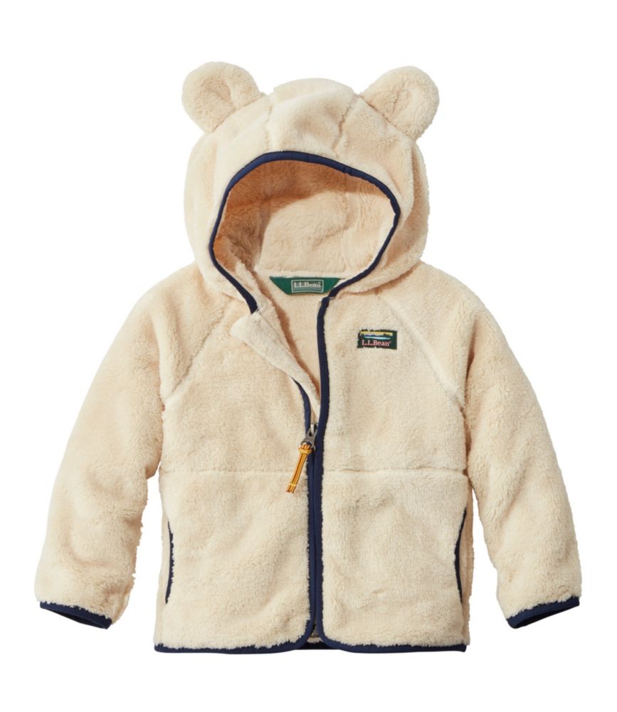 Infants' and Toddlers' L.L.Bean Hi-Pile Fleece Jacket, Natural, small image number 1