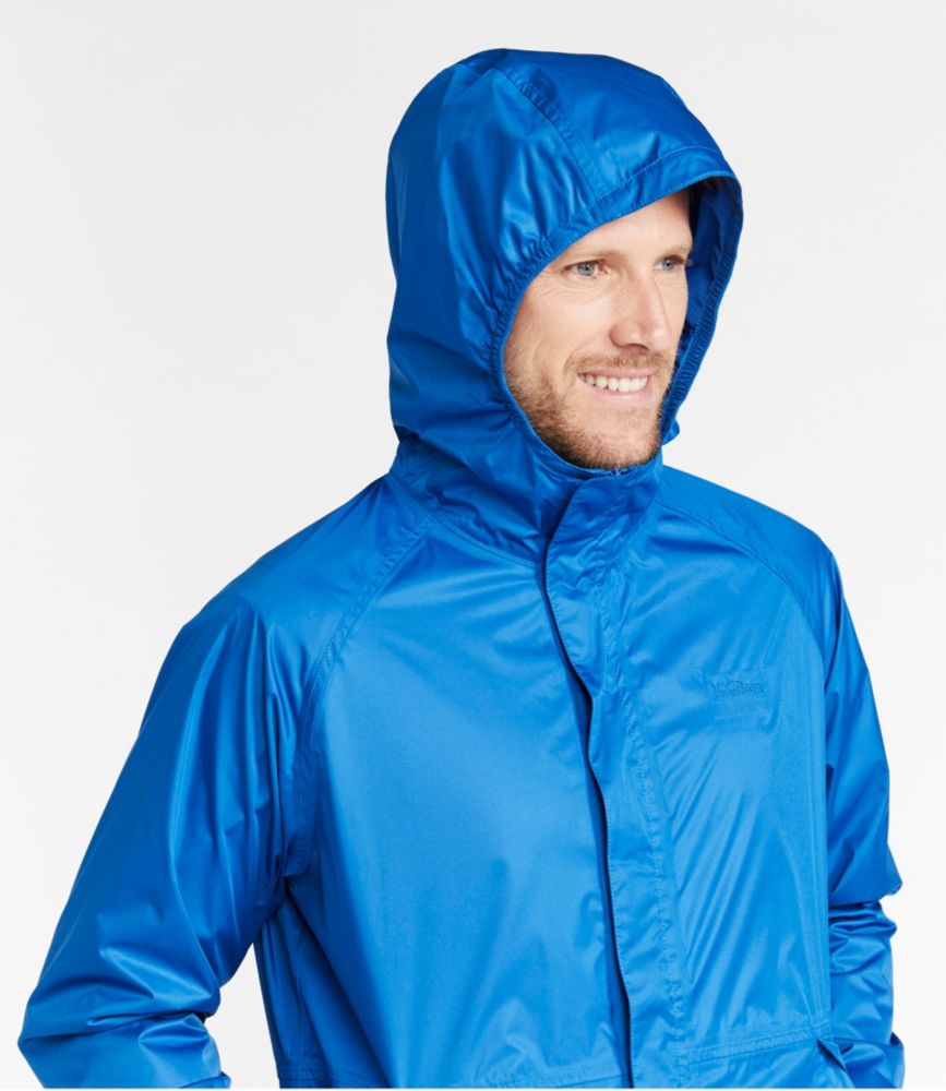 Men's Waterproof Windbreaker Jacket, Deep Sapphire, small image number 4