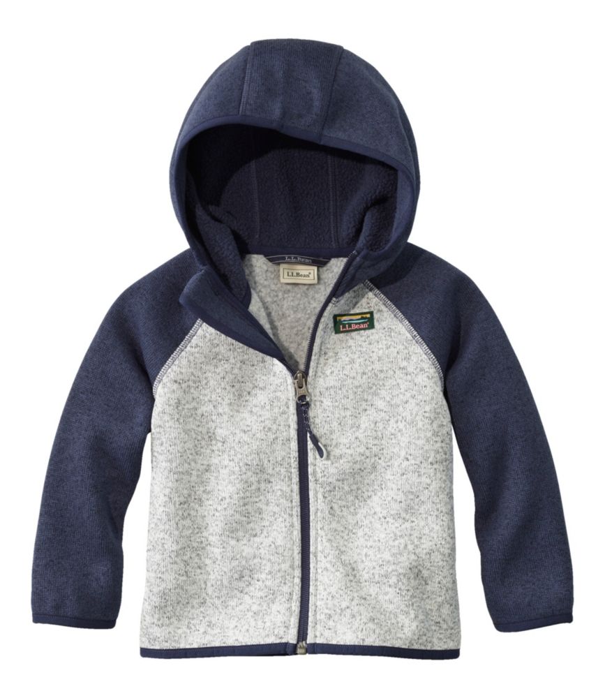 Infants' and Toddlers' L.L.Bean Sweater Fleece, Hooded Colorblock