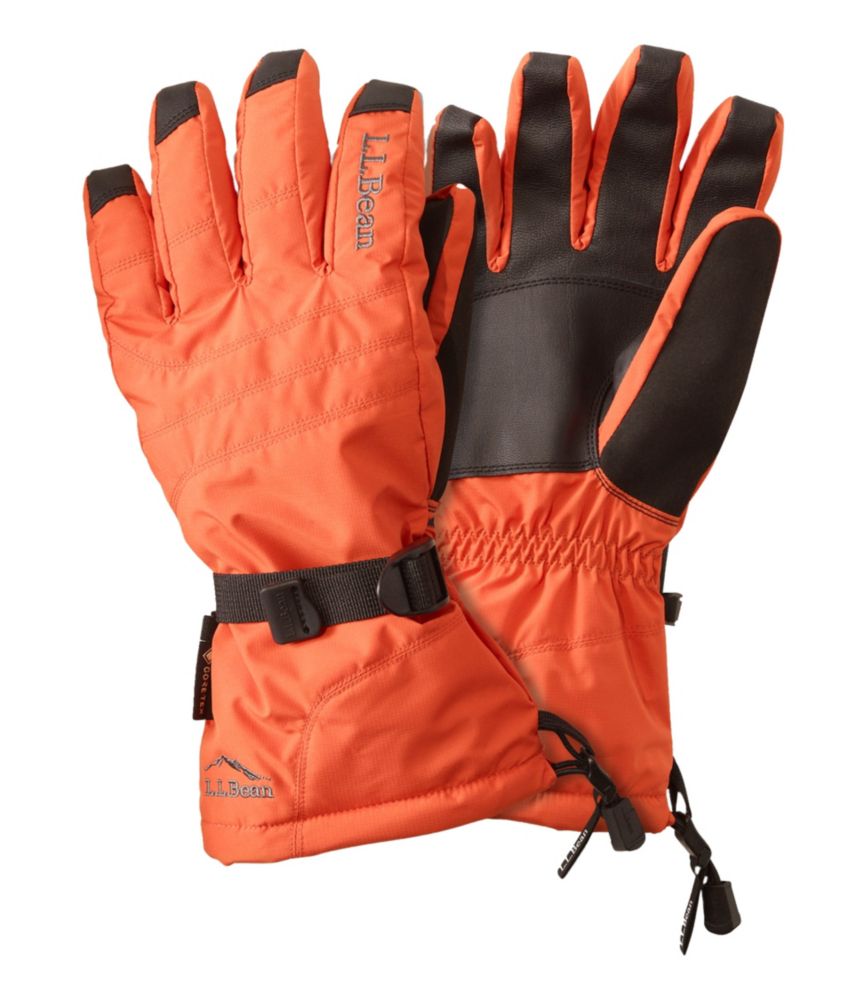 Men's L.L.Bean GORE-TEX PrimaLoft Ski Gloves, Dark Terracotta, small image number 1