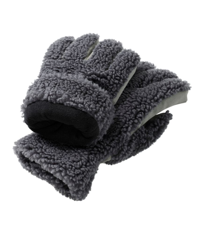 Adults' Mountain Pile Fleece Gloves, Alloy Gray, small image number 2