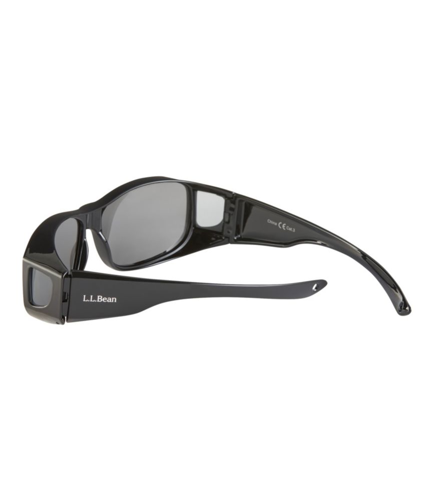 L.L.Bean Sport Over The Glasses Polarized Sunglasses, Shiny Black, small image number 4