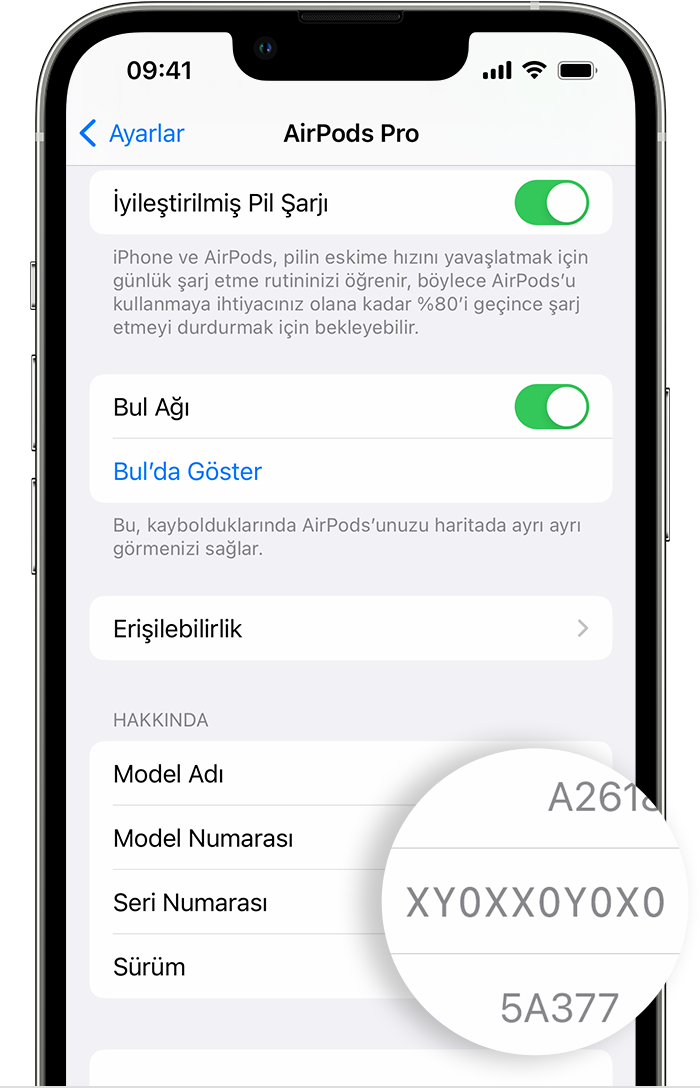 iPhone'daki Bluetooth ayarları