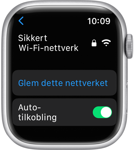 Valget Glem dette nettverket på Apple Watch