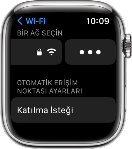 On Apple Watch, open the Wi-Fi settings