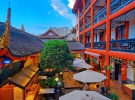 Wenjun Courtyard Hotel,3mins walk from Tonghuimen metro station ,located in the city center ,walking distance to many scenic areas, English-speaking service、成都市のペット同伴可ホテル