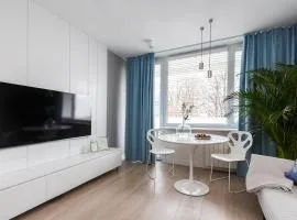 Apartament Bielany 3 min from metro with 5-meals per day customisable diet catering, air conditioning and free parking