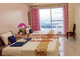 SMDC Shee's Taal Lake Condo CanCook Netflix NoBalcony Full Taal lake View Choose Studio, hotel dengan parkir di Tagaytay
