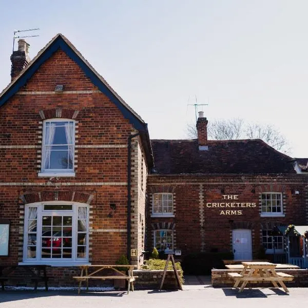 The Cricketers Arms, hotel v Stansted Mountfitchetu