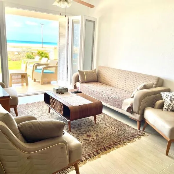 Stunning Beachfront Villa on North Coast Mediterranean，Naj‘ ‘Azzām的飯店