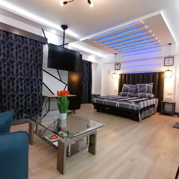 Condo Azur Suites E507 near Airport, Netflix, Stylish, Cozy with swimming pool, hotell i Mandaue City