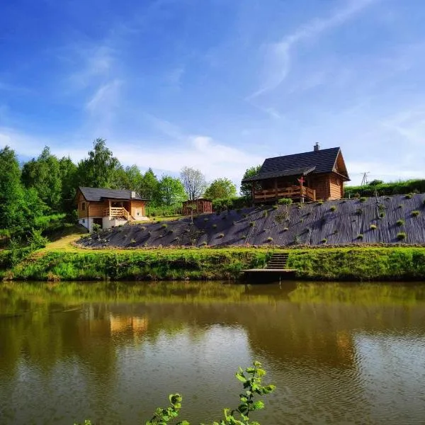 Siedlisko Sielska Dolina Nad Stawem luksusowy domek całoroczny z fińską sauną, hotel di Moderówka