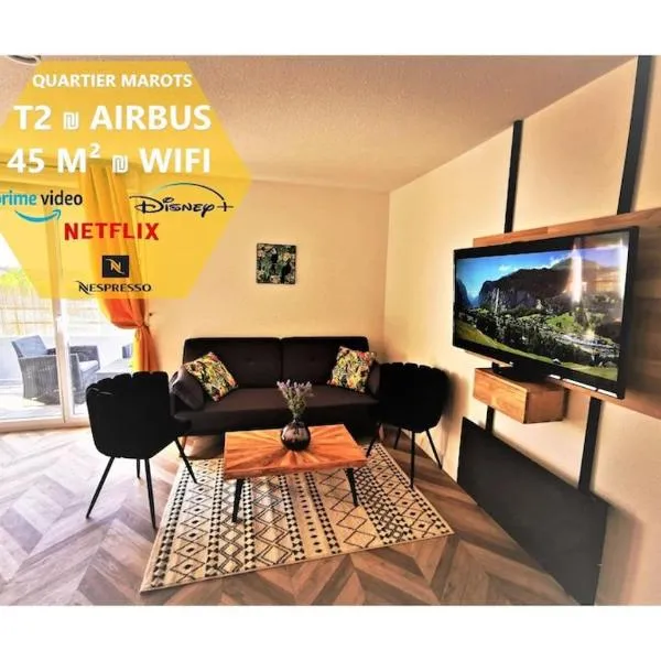 T2 Cosy ₪ Residence Securise ₪ Airbus ₪ Piscine, hotelli kohteessa Colomiers