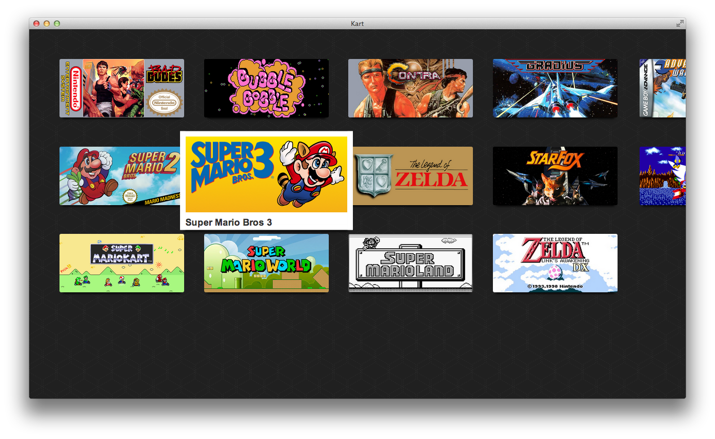 kart emulator retroarch frontend