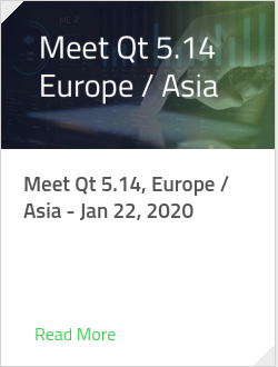 Meet Qt 5.14, Europe / Asia - Jan 22, 2020