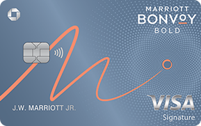 Clickable card art links to Marriott Bonvoy Bold(Registered Trademark) credit card product page