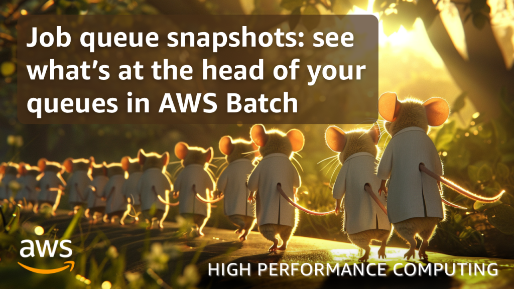Job queue snapshots: see what’s at the head of your queues in AWS Batch
