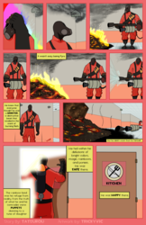 Size: 1600x2473 | Tagged: safe, artist:tricky-vic, comic:fortresshy, crossover, pyro (tf2), team fortress 2