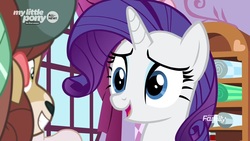 Size: 1280x720 | Tagged: safe, screencap, rarity, yona, pony, unicorn, yak, g4, my little pony: friendship is magic, season 9, she's all yak, cute, female, raribetes