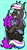 Size: 1348x2536 | Tagged: safe, artist:manticorpse, oc, oc:dream strider, oc:night star, bat pony, bat pony oc, bat wings, commission, fangs, female, hug, hugging a pony, mare, winghug, wings