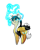 Size: 2400x3036 | Tagged: safe, artist:marrow-pony, oc, oc only, pegasus, pony, black and yellow, black mane, cyan eyes, cyan mane, electricity, happy, high res, multicolored mane, simple background, smiling, solo, sparks, tail, transparent background, white mane, white tail, wings, yellow coat