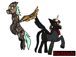 Size: 4096x3072 | Tagged: safe, artist:blackblade360, oc, oc only, oc:blade (blackblade360), oc:rina flightline, alicorn, pegasus, pony, ashes town, fallout equestria, 2024, alicorn oc, armor, armored pony, artificial alicorn, black coat, brown eyes, brown mane, clothes, cyan mane, cyan tail, dark magic, digital art, duo, enclave, enclave armor, fallout, female, flying, glowing, glowing horn, horn, ibispaint x, looking at you, magic, male, mare, mare oc, modified, mutant, pegasus oc, pipbuck, pony oc, pose, raised leg, rearing, scarf, scorpion tail, serious, serious face, shading, signature, simple background, spread wings, stallion, stallion oc, story included, tail, transparent background, white eye, wings