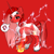 Size: 1024x1024 | Tagged: oc name needed, safe, artist:princess ice color twinkle, oc, oc only, pony, unicorn, angry, avatar maker fantasy pony, clothes, coat markings, cross-popping veins, electricity, emanata, eyelashes, gray hooves, horn, lightning, lip bite, long mane, long tail, mare oc, pictogram, pony maker, pyromancy, raincoat, red background, red eyes, red mane, red tail, see-through, simple background, socks (coat markings), solo, sulking, tail