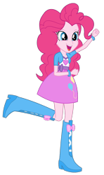 Size: 642x1088 | Tagged: safe, artist:cwt10101, pinkie pie, human, equestria girls, g4, cute, diapinkes, female, simple background, solo, transparent background